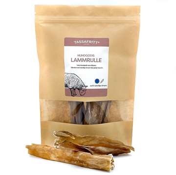 TassaFritt - Tyggerulle af 100% Lammehud
